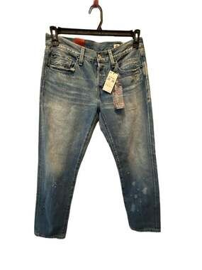 Levi's 501 Taper Jeans Size 27x28 Distressed Made in Japan